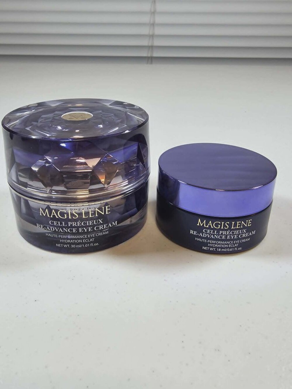 MAGIS LENE CELL PRECIEUX RE-ADVANCE EYE CREAM (2) 1.01 FL. OZ & 0.61 FL. OZ NEW